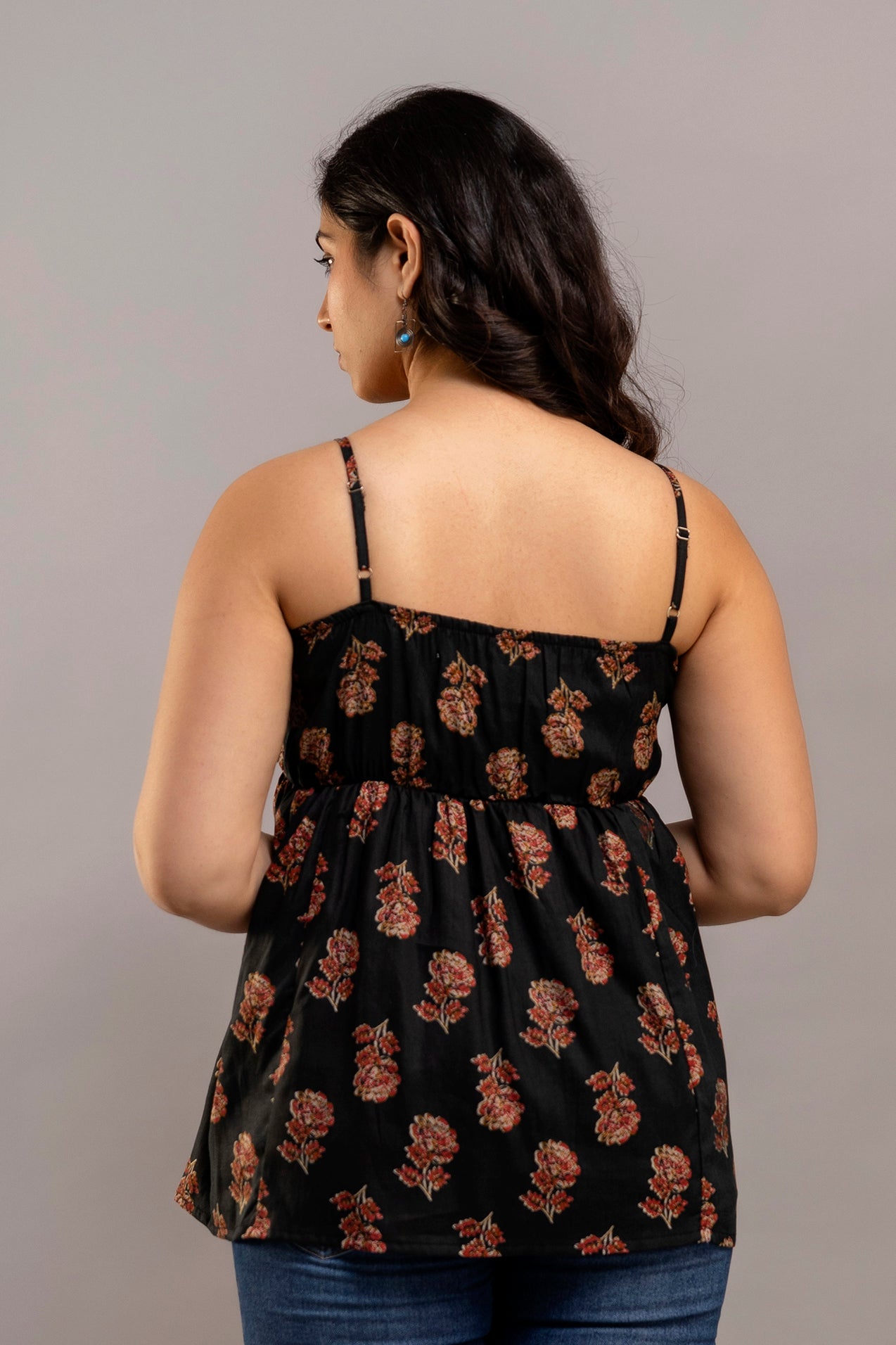 Midnight Garden Charm Kurti
