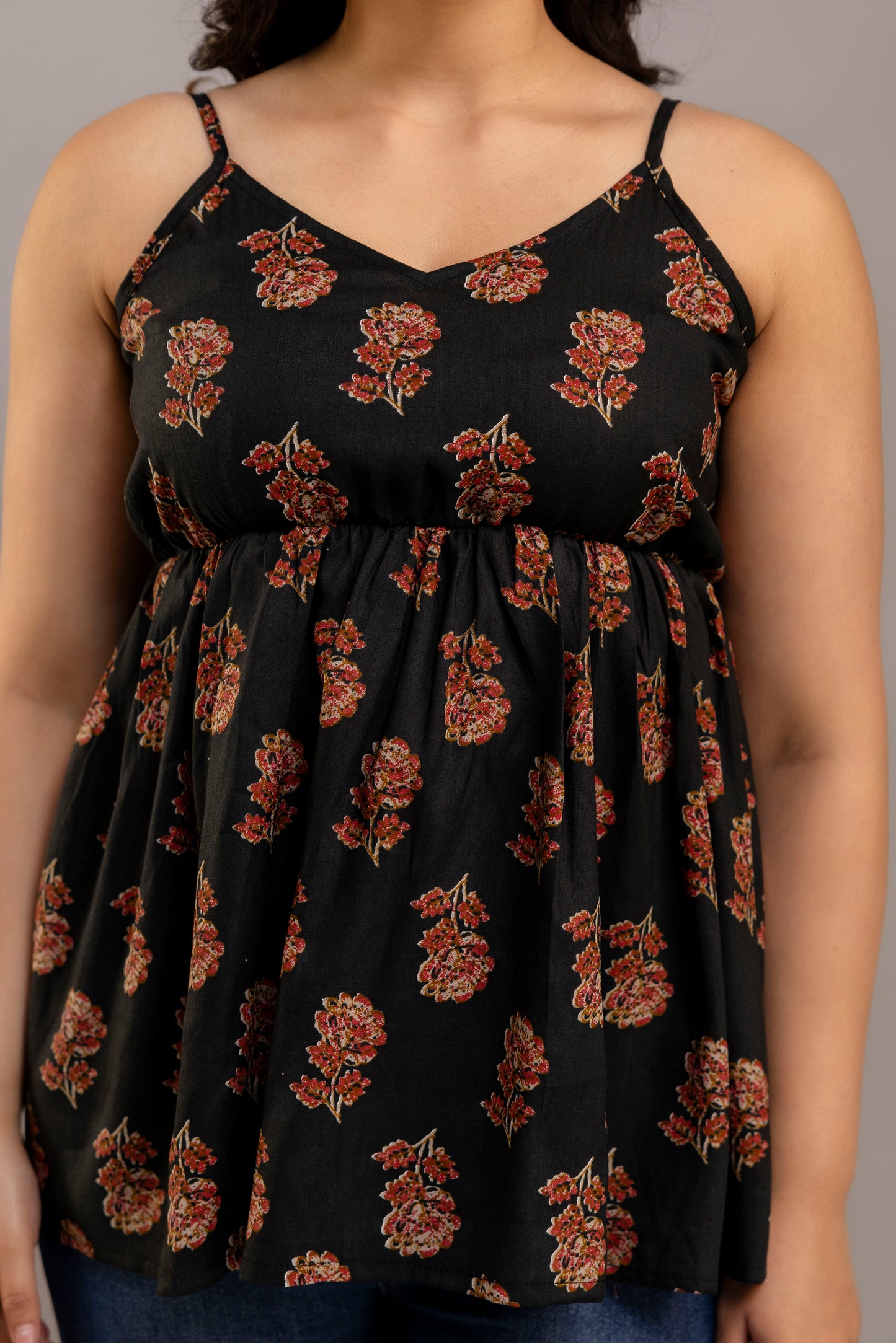 Midnight Garden Charm Kurti