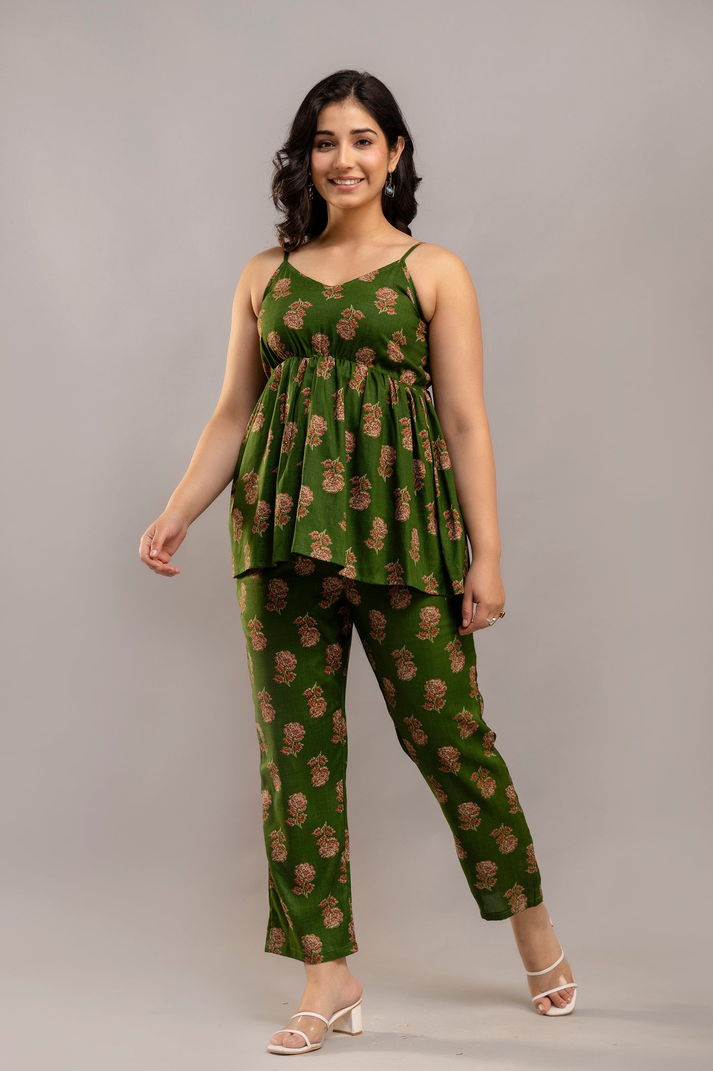 Olive Whisper Co-ord Set