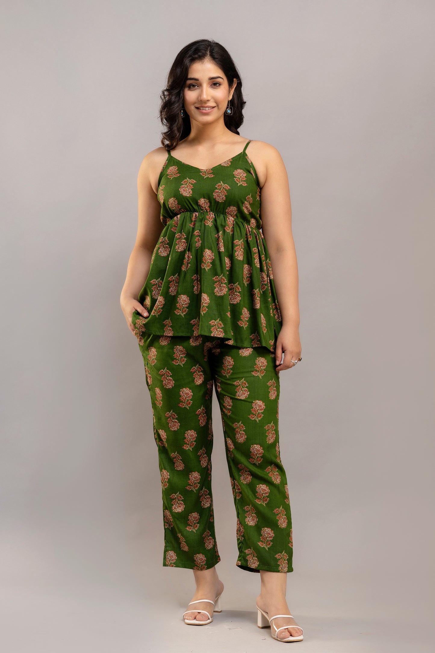 Olive Whisper Co-ord Set