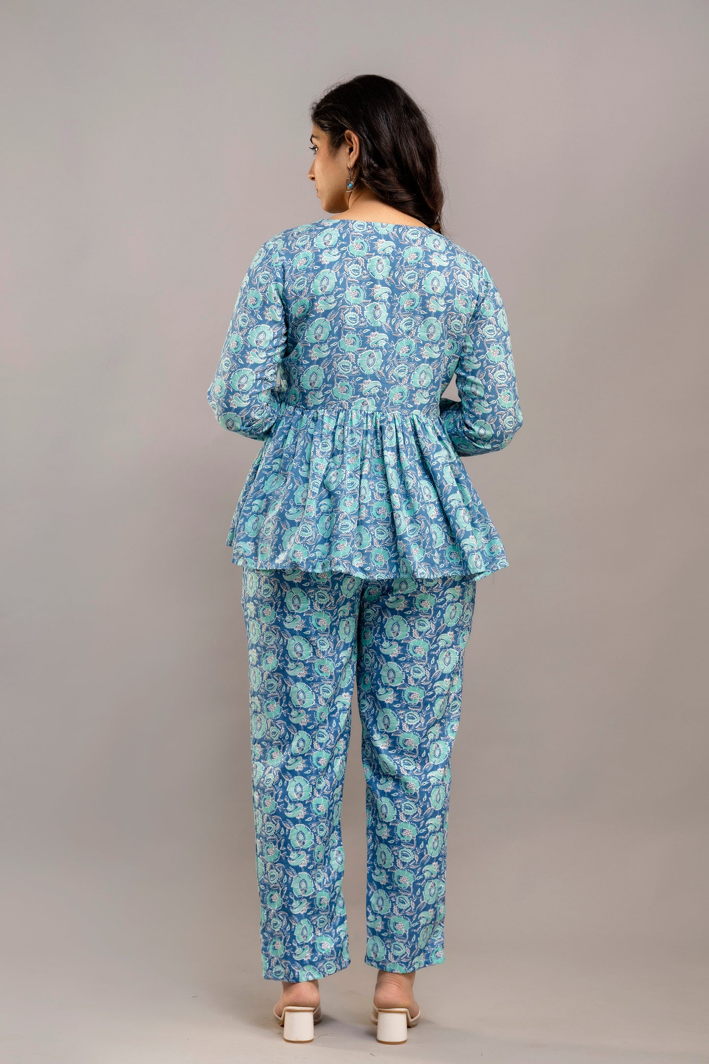 Blue Mirage Cotton Co-ord Set