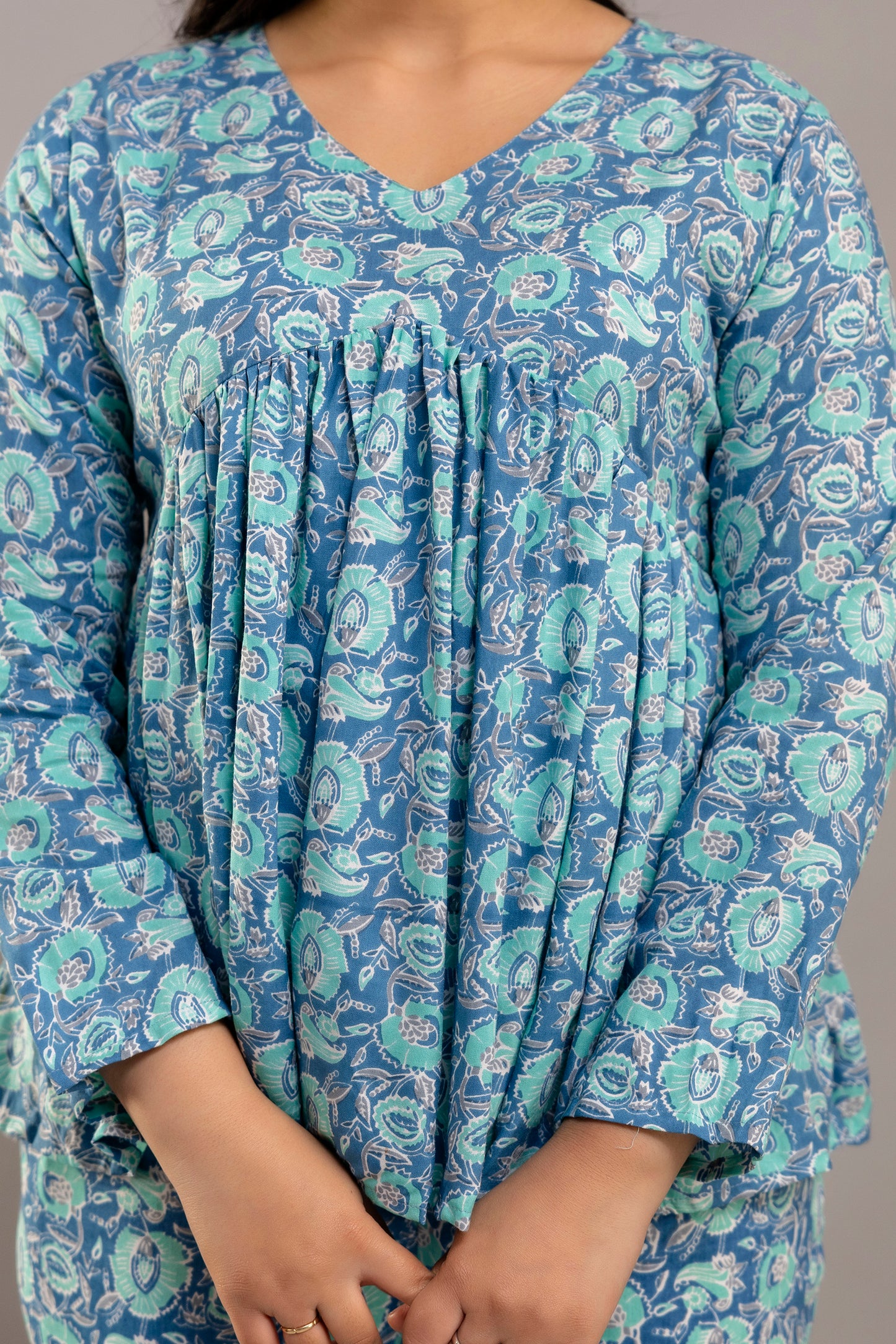 Blue Mirage Cotton Co-ord Set