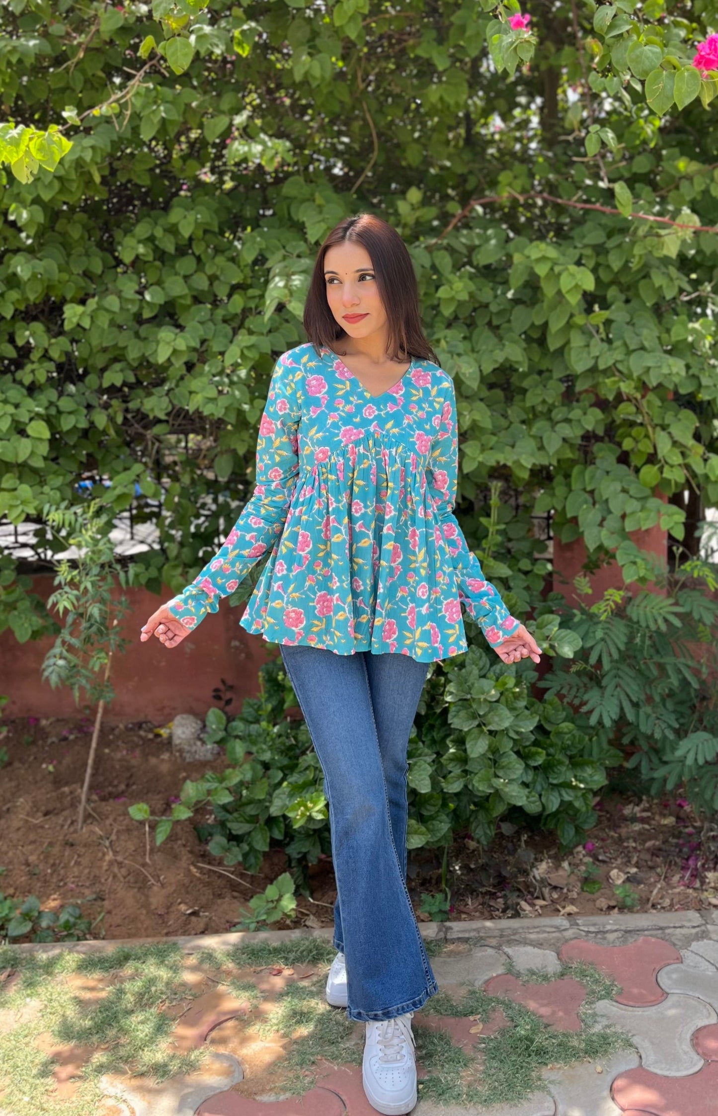 Floral Harmony Kurti