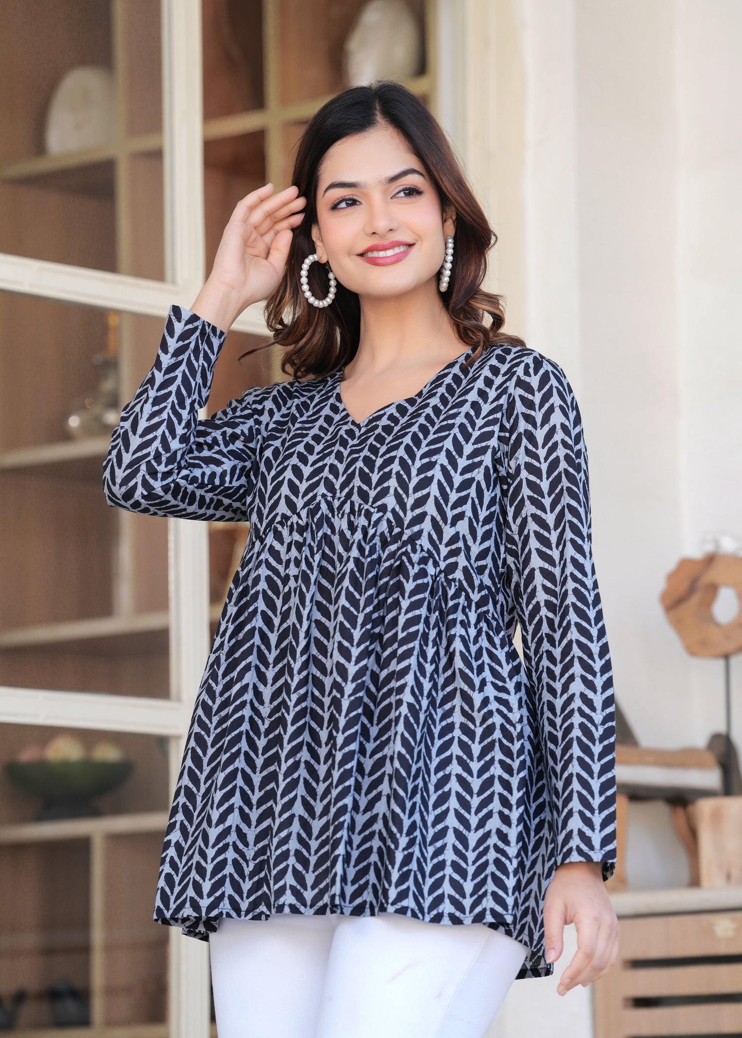 Midnight Weave Kurti