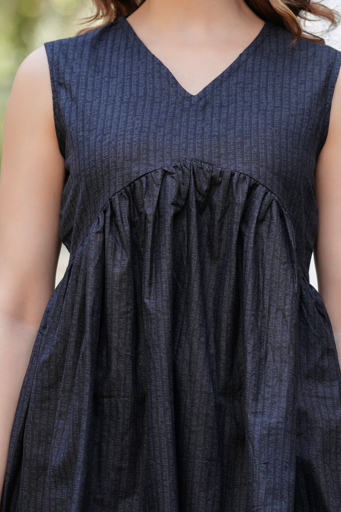 Noir Ease Sleeveless Kurti