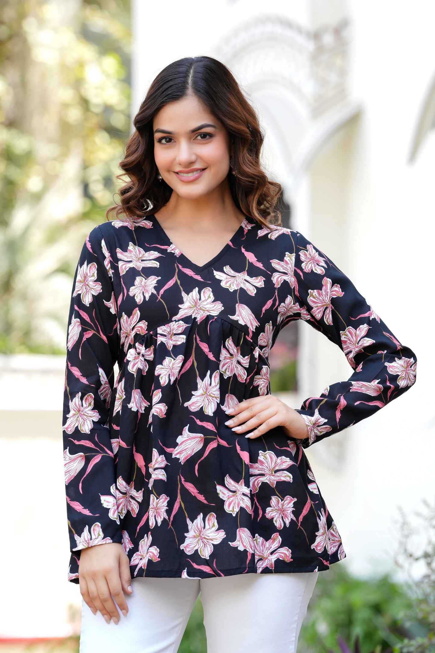 Scarlet Lily Short Kurti