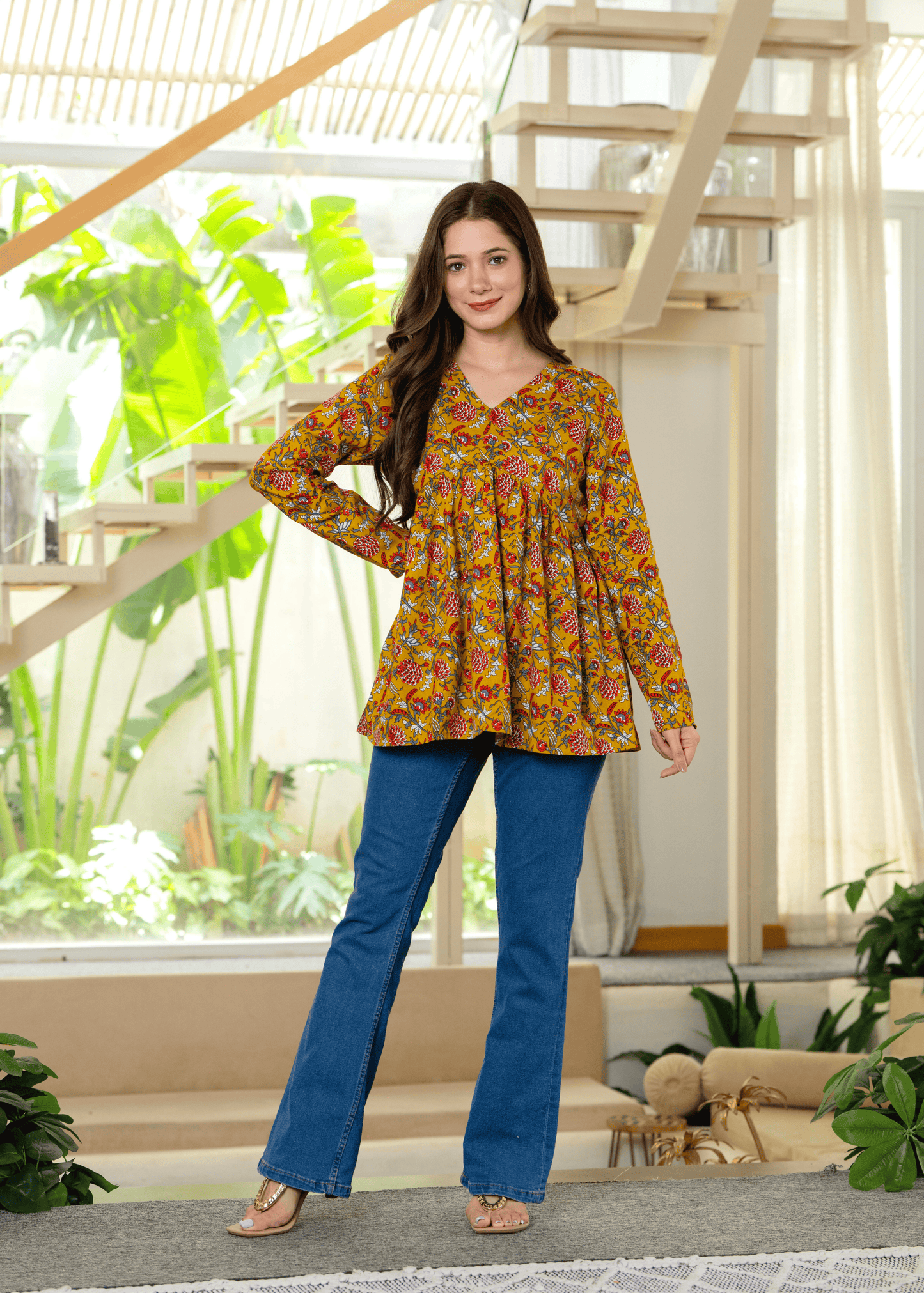 Mustard Meadow Kurti