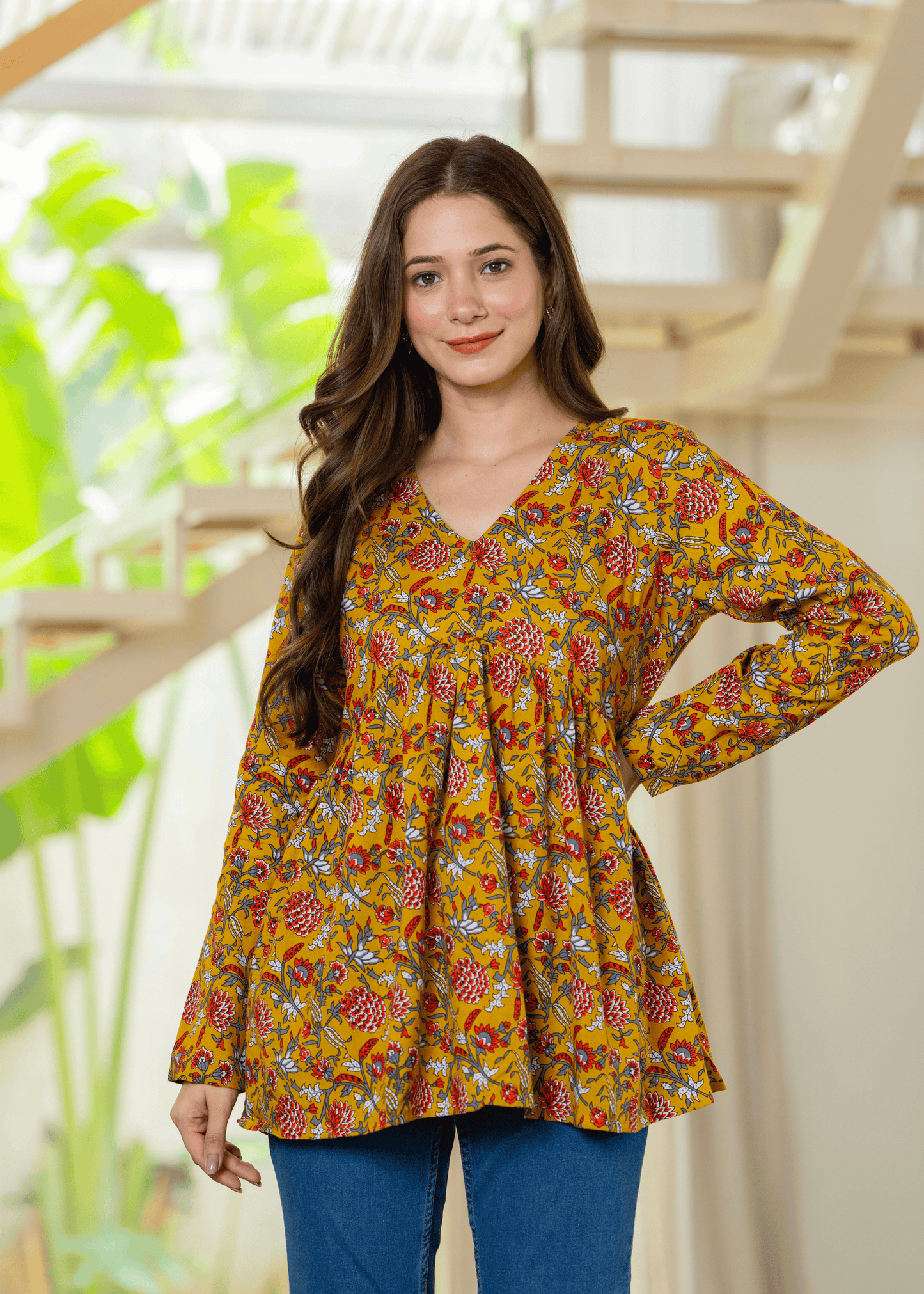 Mustard Meadow Kurti