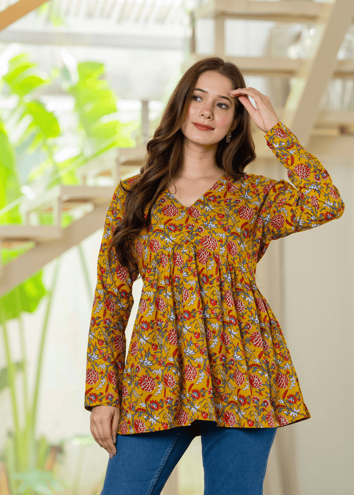 Mustard Meadow Kurti