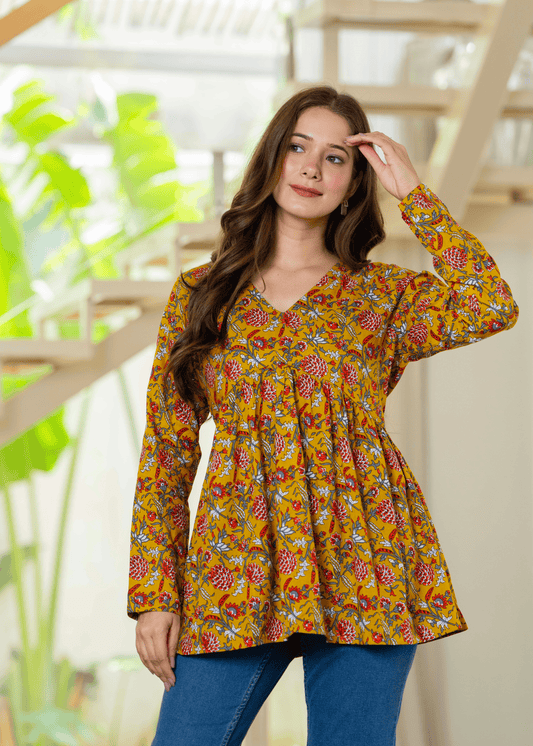 Mustard Meadow Kurti