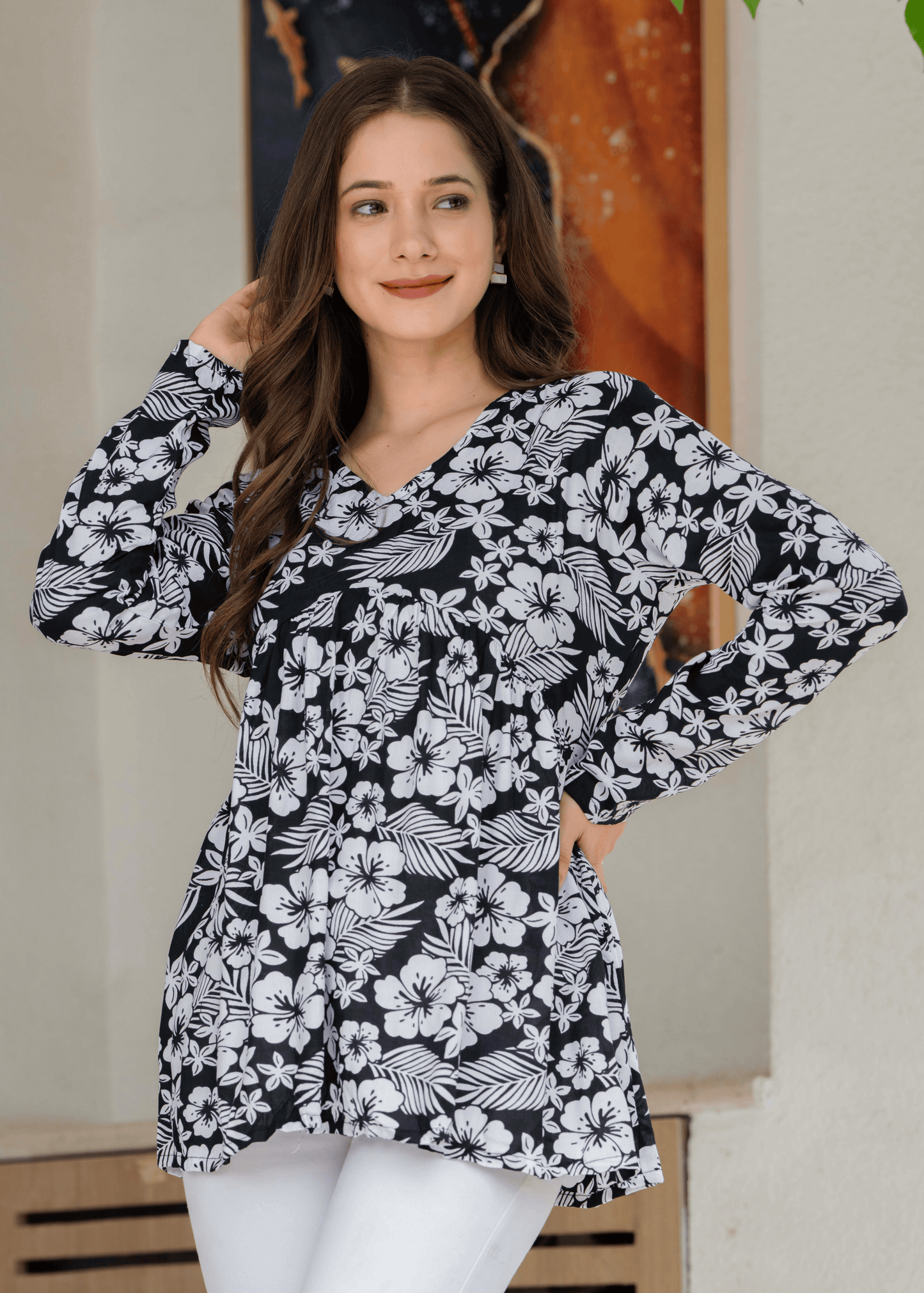 Monochrome Breeze Kurti