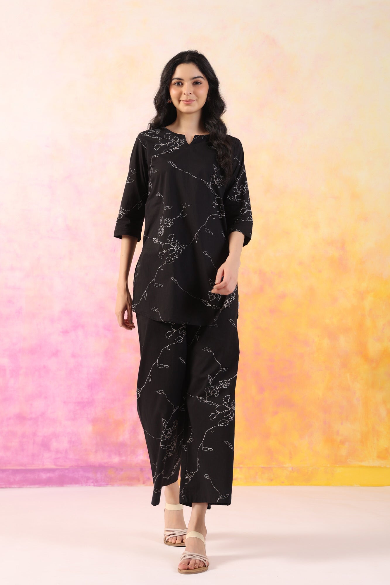 Midnight Bloom Co-Ord Set