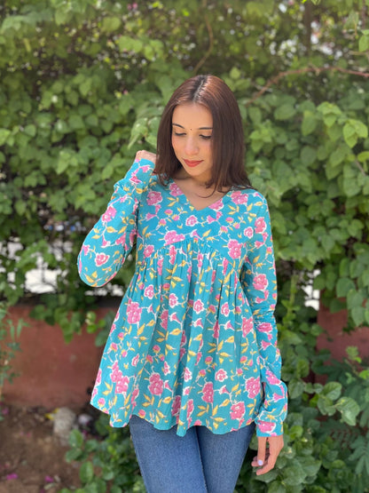 Floral Harmony Kurti