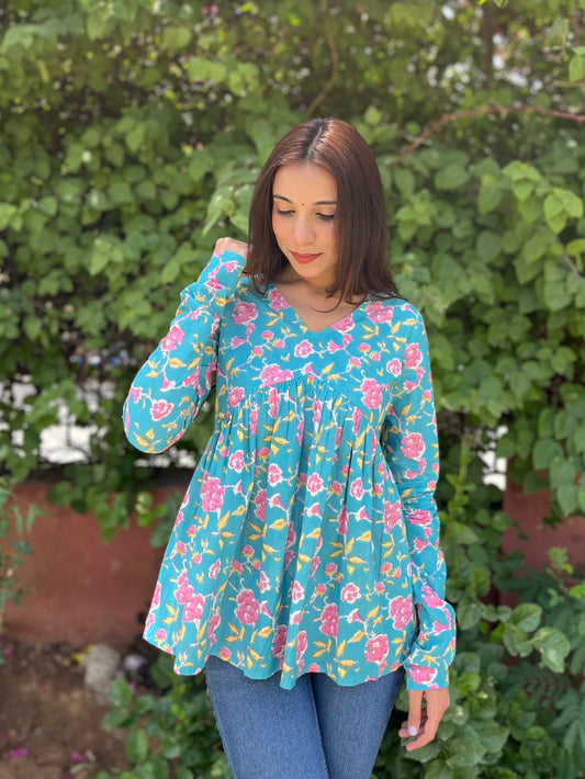 Floral Harmony Kurti
