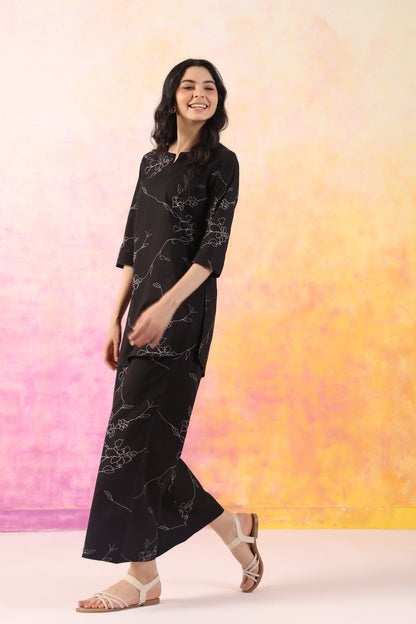 Midnight Bloom Co-Ord Set
