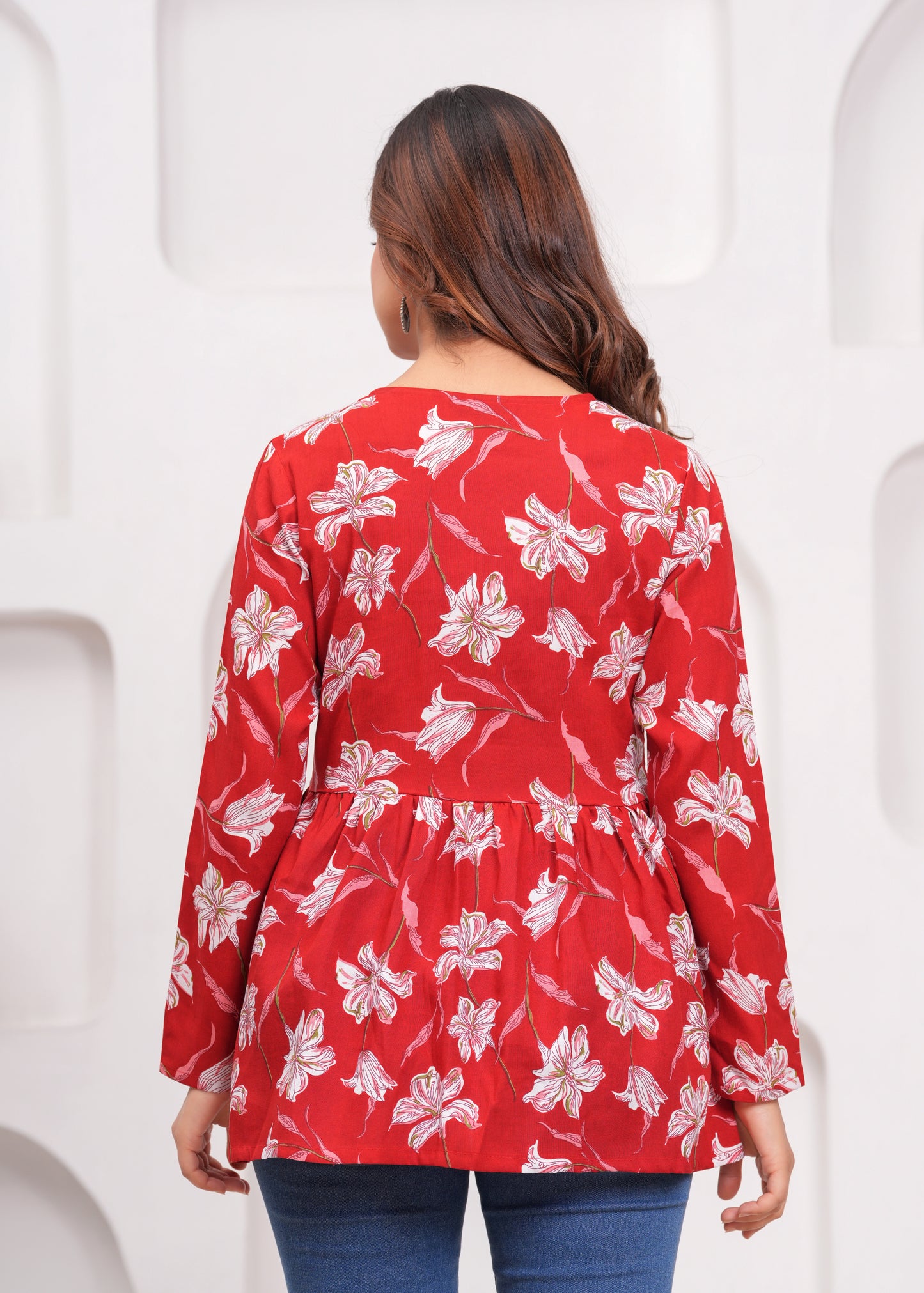 Scarlet Lily Short Kurti