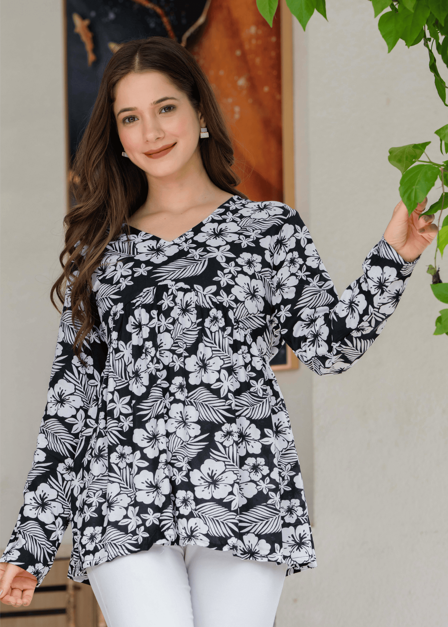Monochrome Breeze Kurti