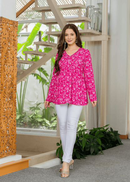 Gulabi Tara Kurti