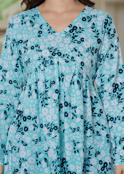 Firozi Flow Kurti